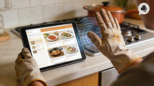 Kitchen Tablet Voice Control